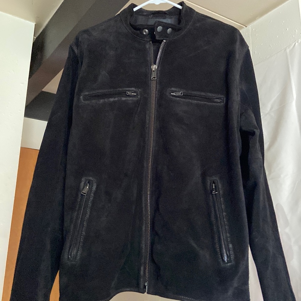 Lucky Brand medium suede motorcycle/racing jacket